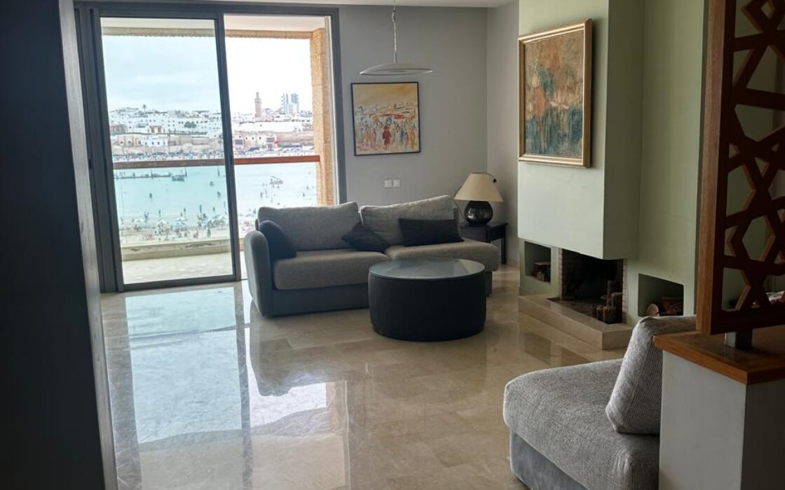 Vente d’un très bel appartement Cosy de 200m² FRONT FLUVIAL-Salé