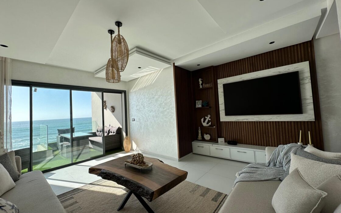 Location meublée d’un très bel appartement de 121m² – MEHDIA (KENITRA)