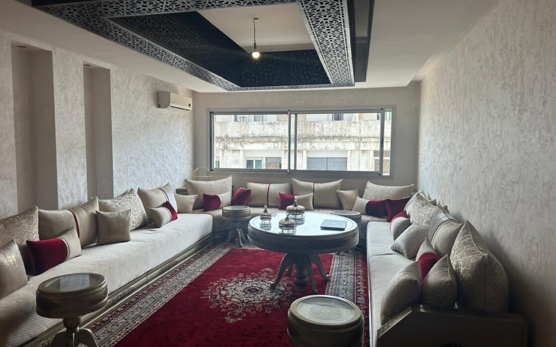 À VENDRE – Magnifique appartement de 129 m² en façade – Centre-Ville de Kénitra