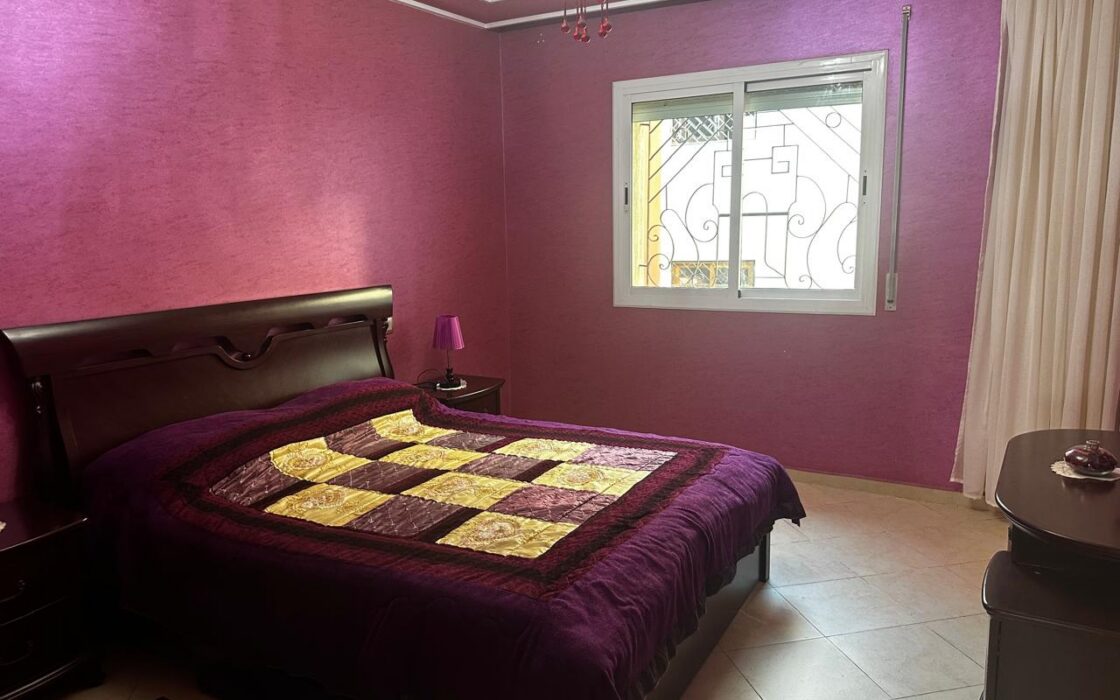 À LOUER – BEL APPARTEMENT MEUBLÉ, SPACIEUX ET ENSOLEILLÉ À MAAMORA