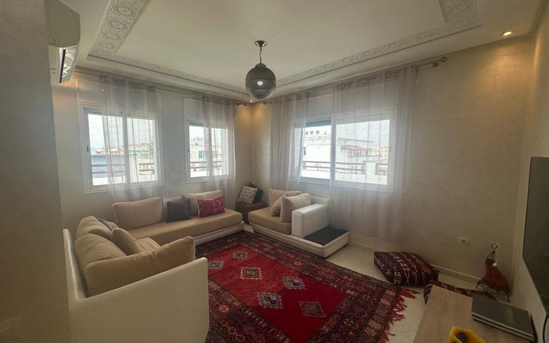 À VENDRE – BEL APPARTEMENT AVEC GRANDE TERRASSE DE 39 M² – QUARTIER MIMOSAS, KÉNITRA