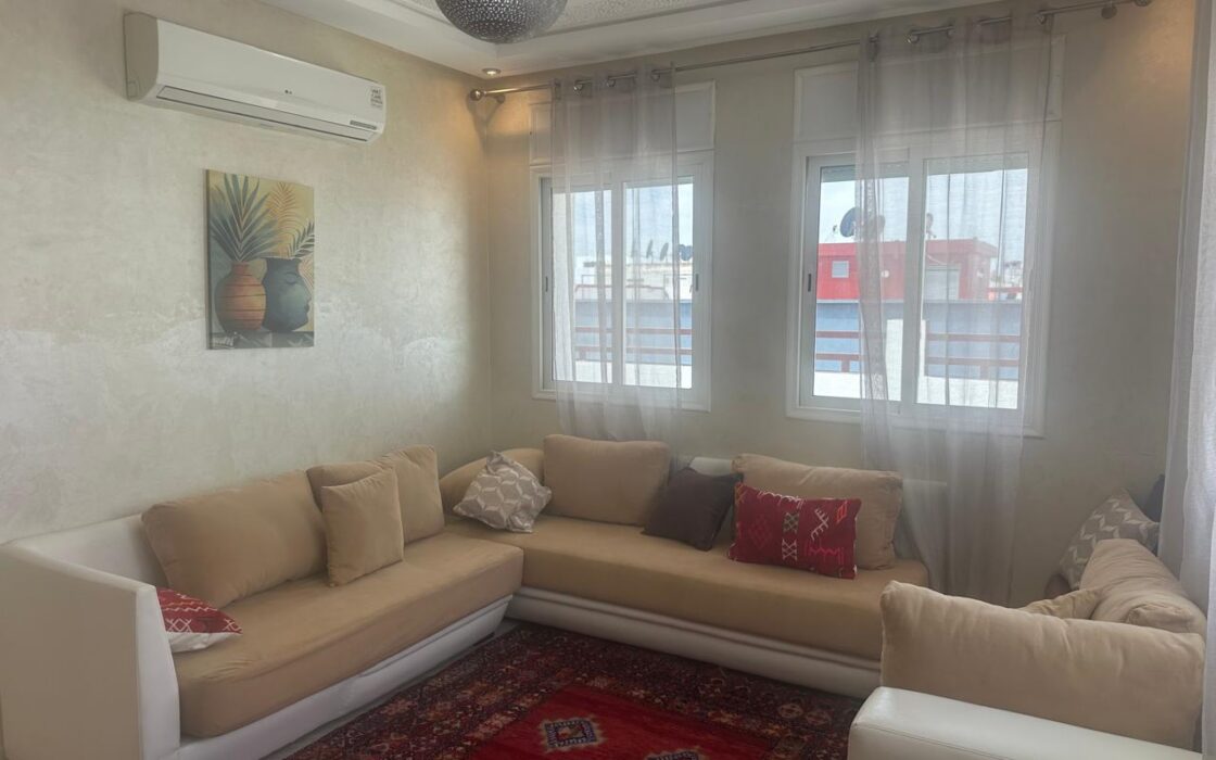 À VENDRE – BEL APPARTEMENT AVEC GRANDE TERRASSE DE 39 M² – QUARTIER MIMOSAS, KÉNITRA